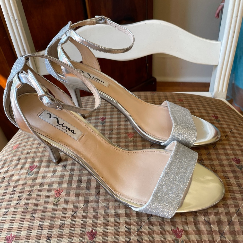 Silver Dress Sandals